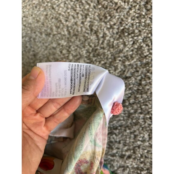 Farm Rio Womens Sz XS Smocked Jumpsuit Tropical Fruit Design /Pockets - Picture 10 of 13